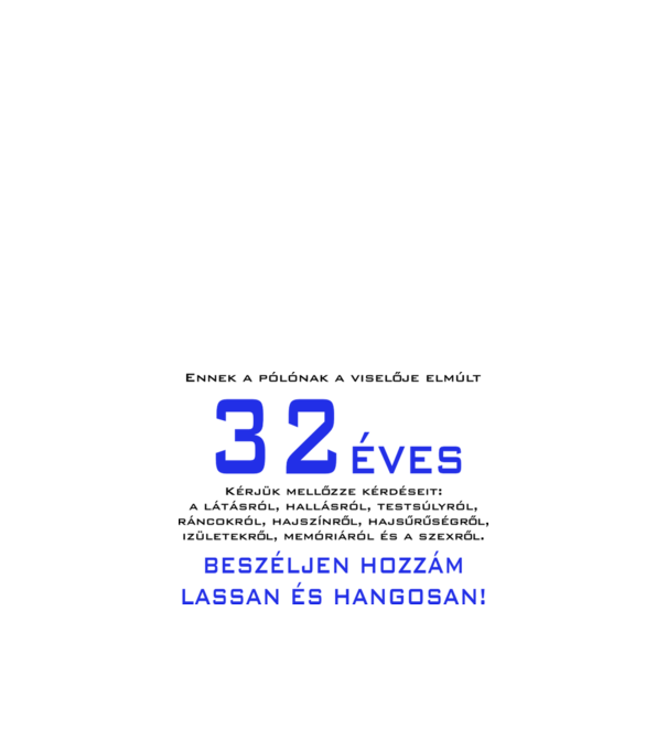  minta fehér pólón