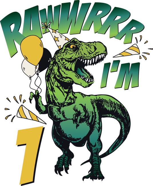 Szülinapos dínó rawww i'm 1