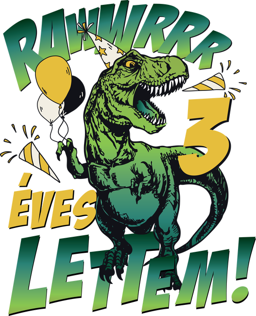 Szülinapos dínó magyar rawww i'm 3