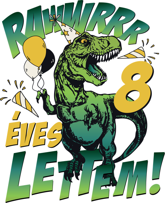 Szülinapos dínó magyar rawww i'm 8