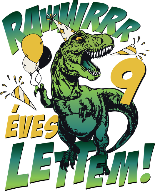 Szülinapos dínó magyar rawww i'm 9