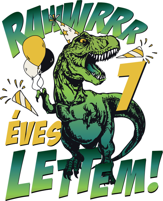Szülinapos dínó magyar rawww i'm 7