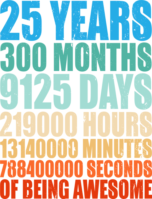 25 years of being awesome