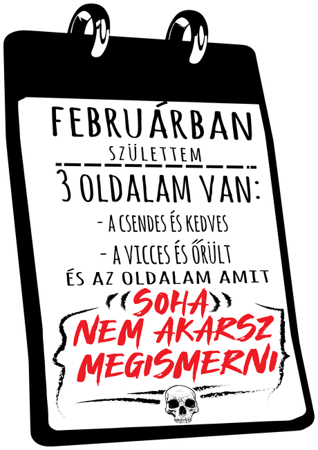 Februárban születtem, 3 oldalam van
