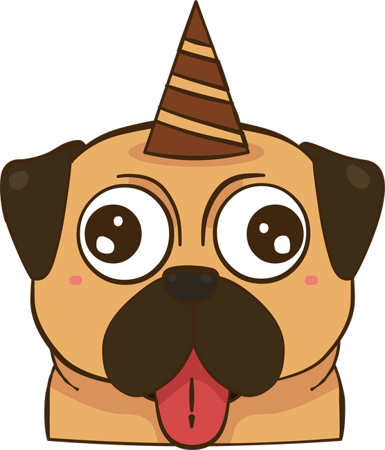 Mopsz szülinapos póló