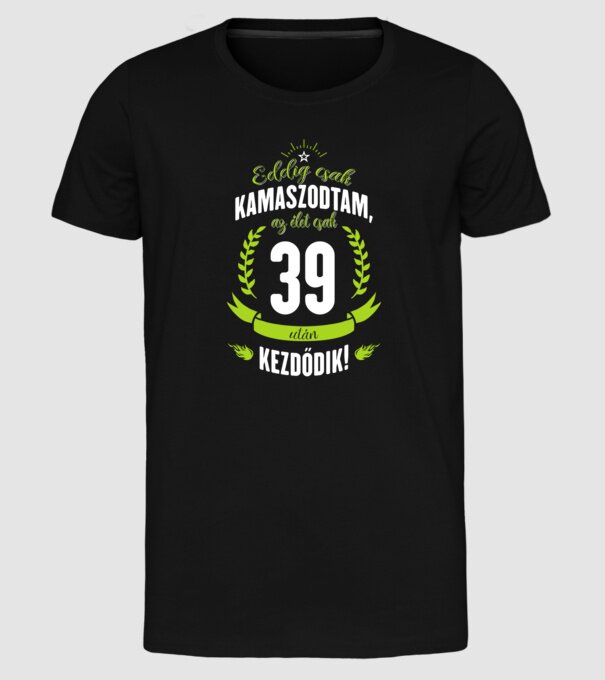  minta fekete pólón