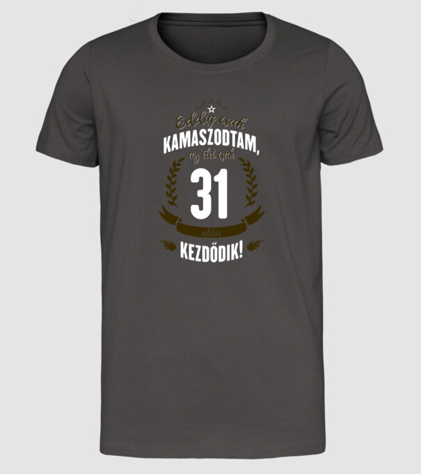  minta sötétszürke pólón