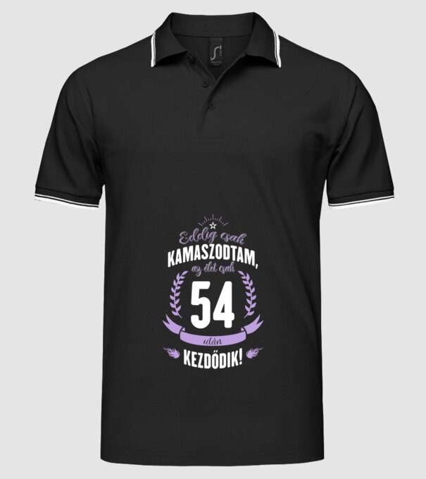  minta fekete pólón