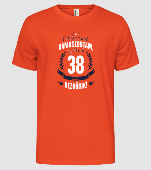  minta narancssárga pólón