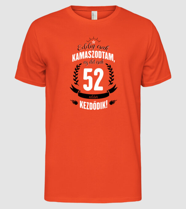  minta narancssárga pólón