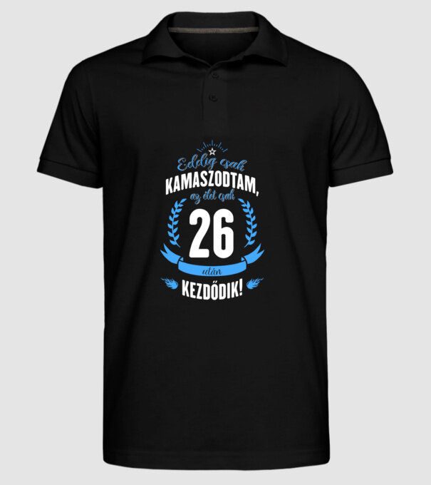  minta fekete pólón