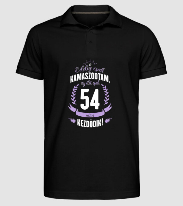  minta fekete pólón