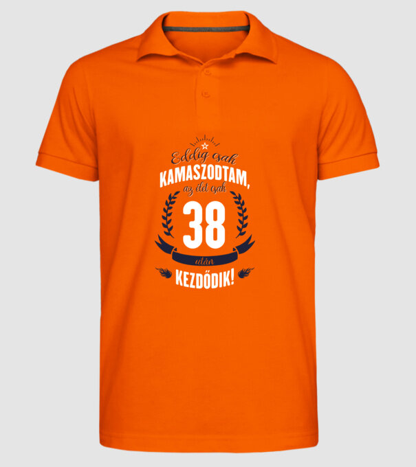  minta narancssárga pólón
