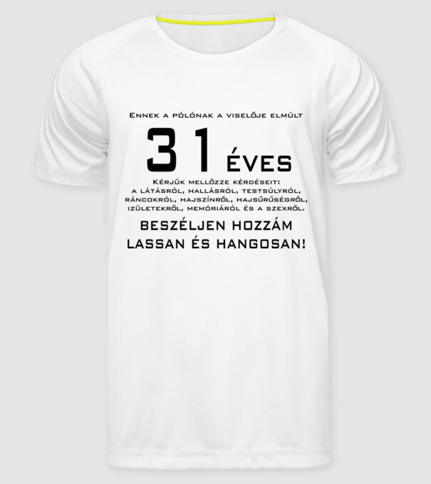  minta fehér pólón