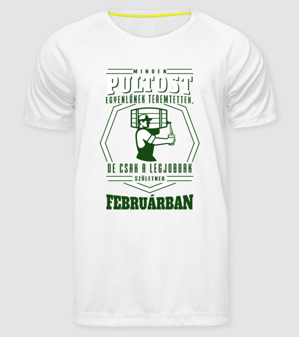  minta fehér pólón