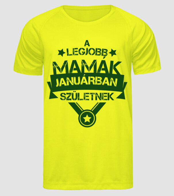 minta neonsárga pólón