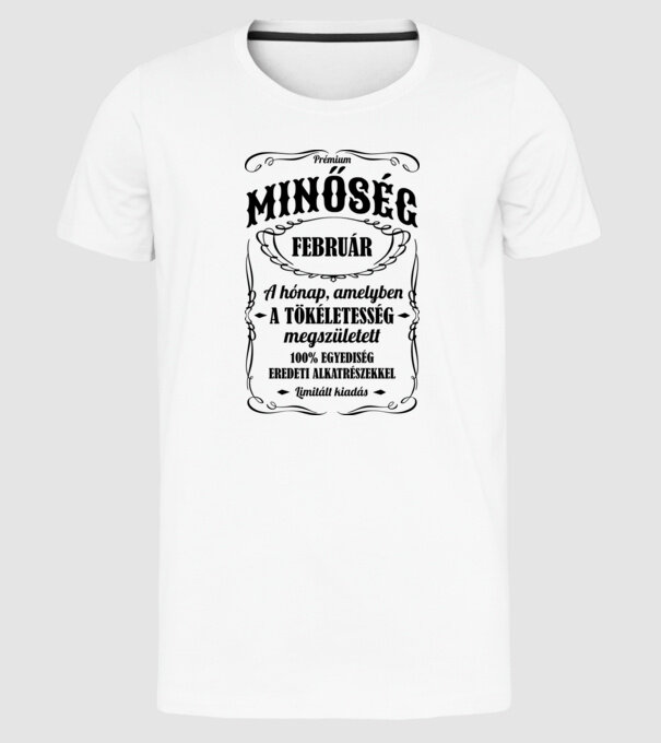  minta fehér pólón