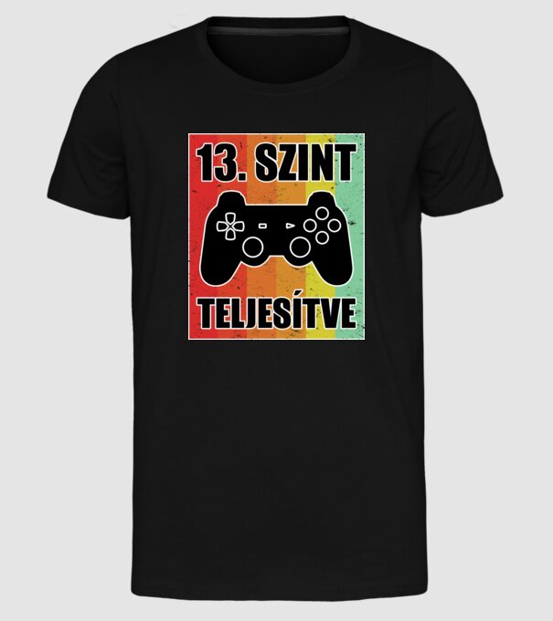  minta fekete pólón