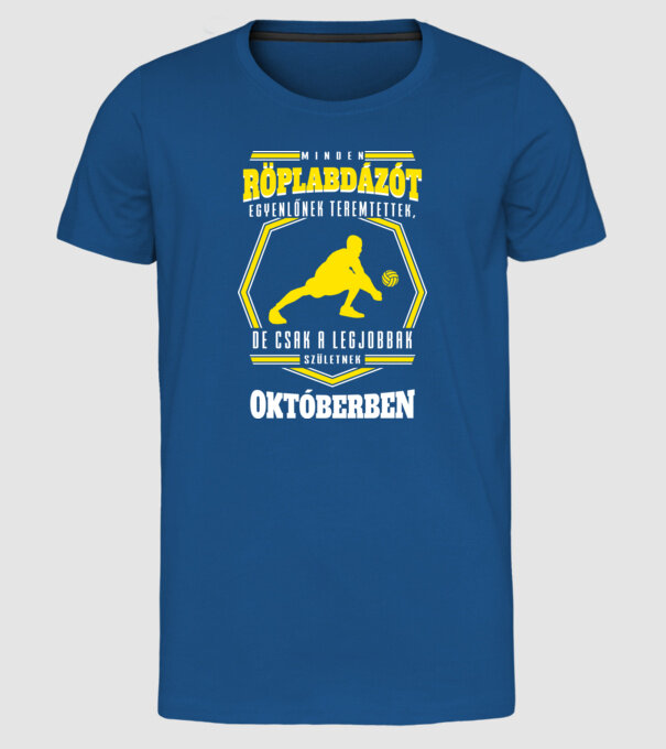  minta királykék pólón