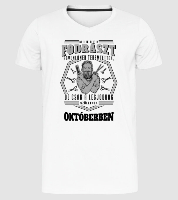  minta fehér pólón