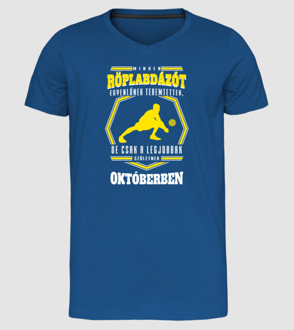  minta királykék pólón