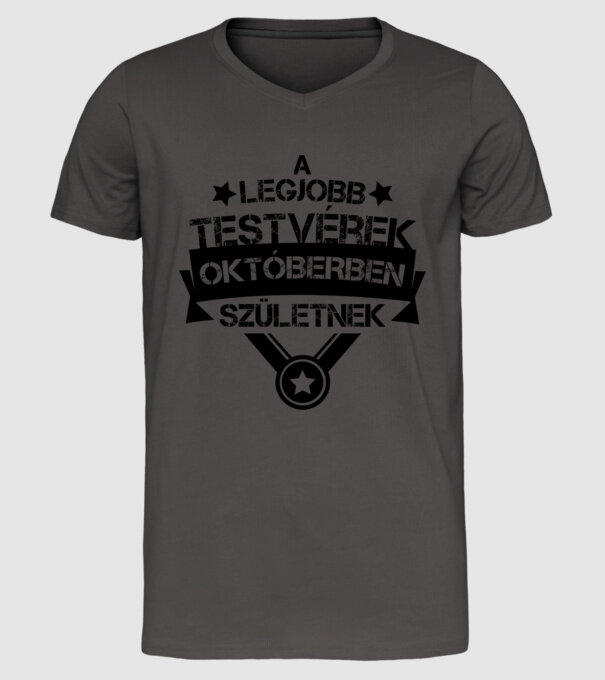  minta sötétszürke pólón