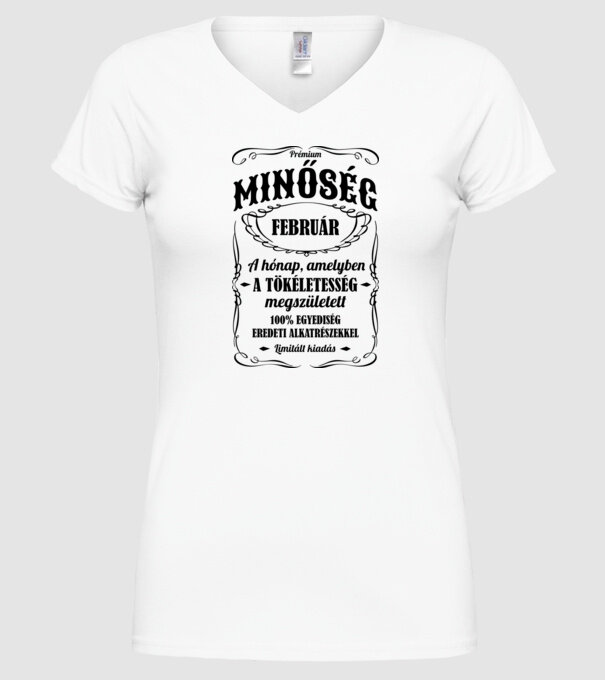  minta fehér pólón