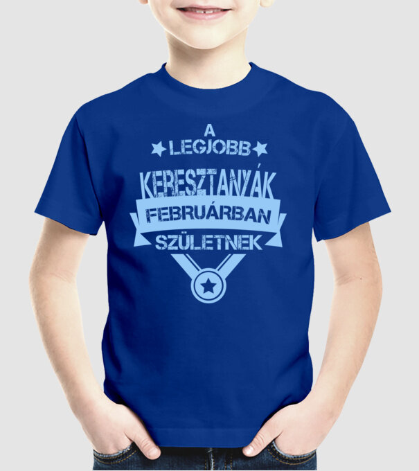  minta királykék pólón