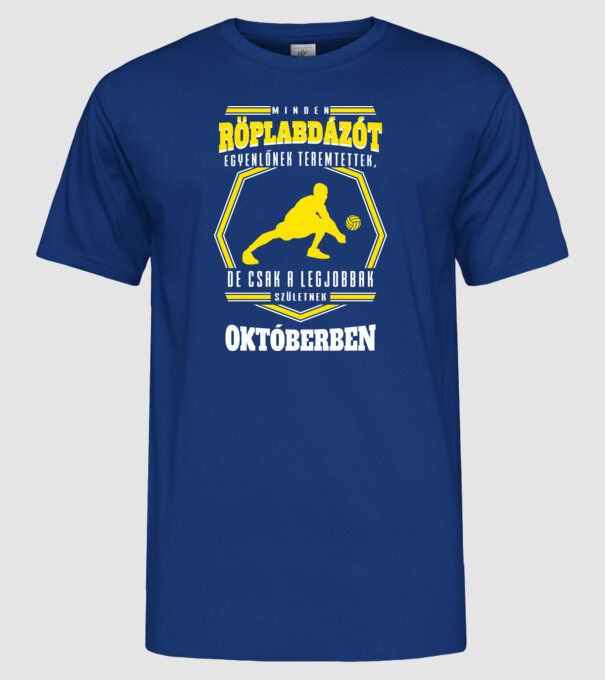  minta királykék pólón