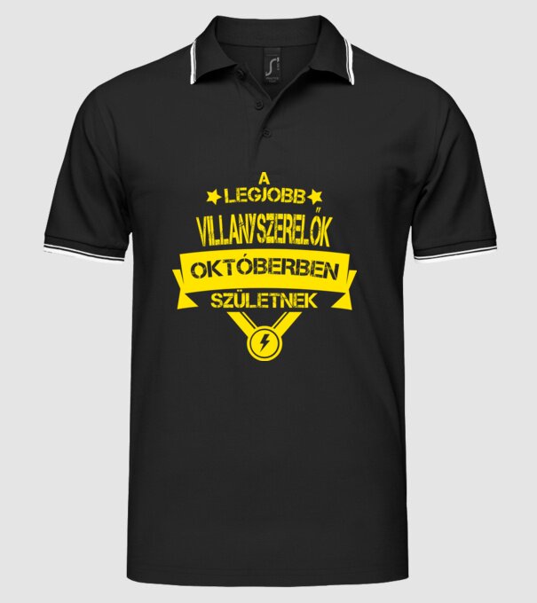 minta fekete pólón