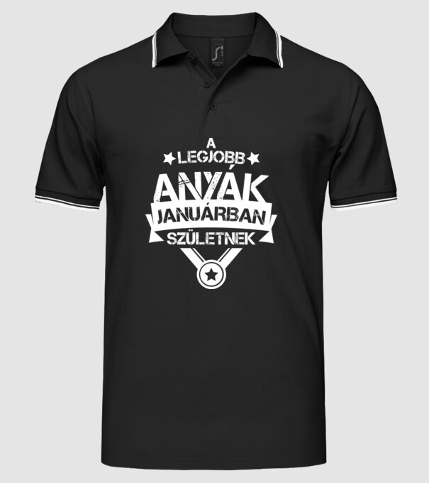  minta fekete pólón
