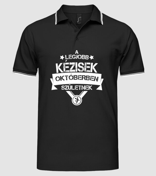  minta fekete pólón