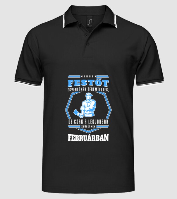  minta fekete pólón
