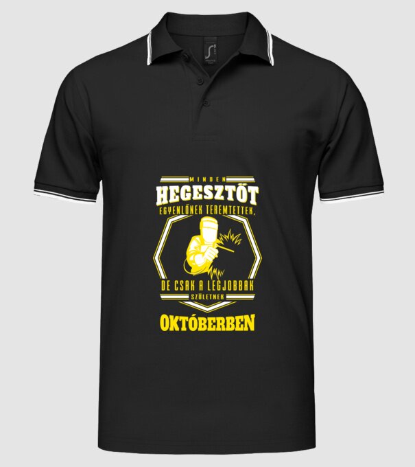  minta fekete pólón