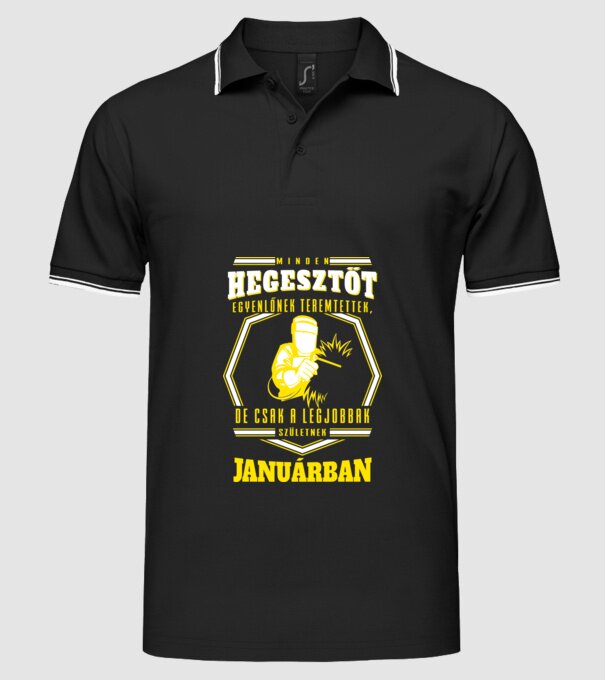  minta fekete pólón