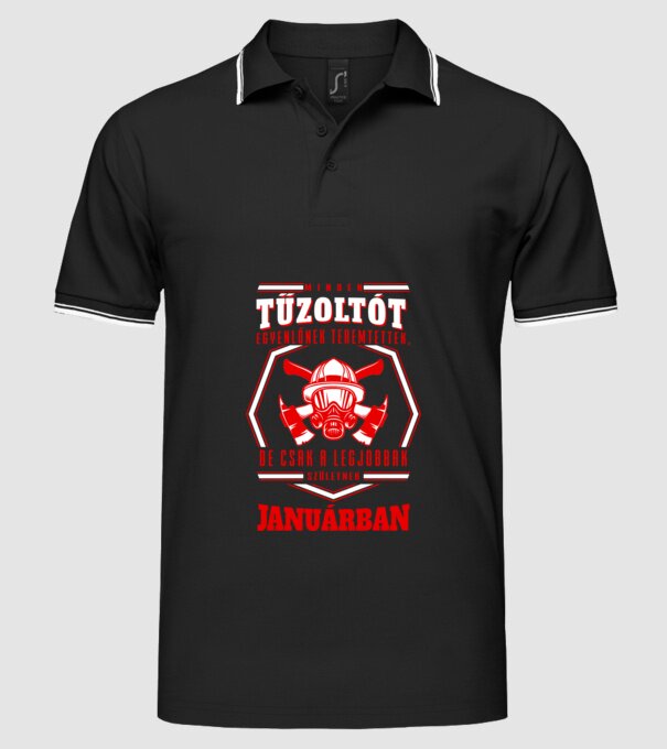  minta fekete pólón