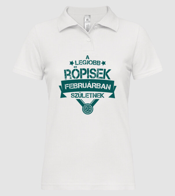  minta fehér pólón
