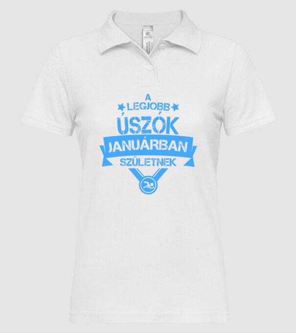  minta fehér pólón