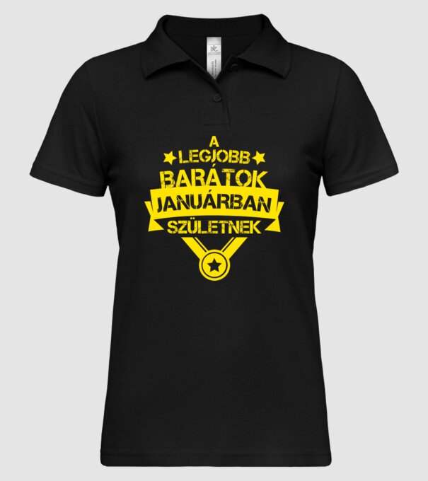  minta fekete pólón