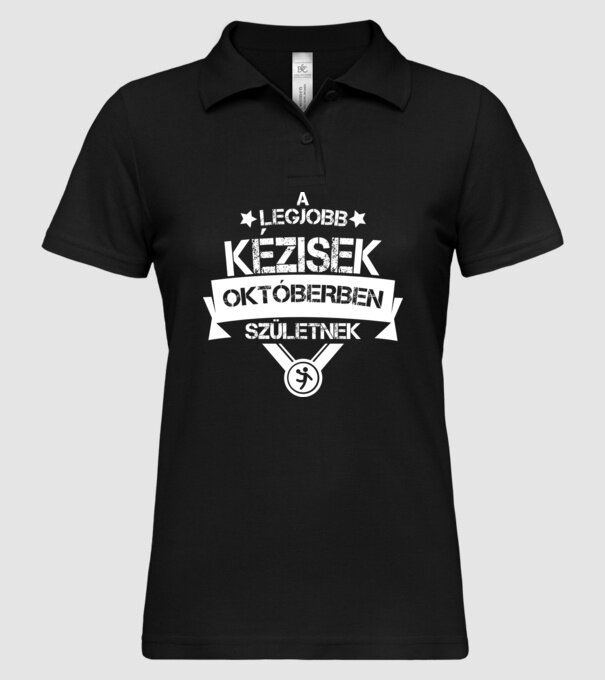  minta fekete pólón
