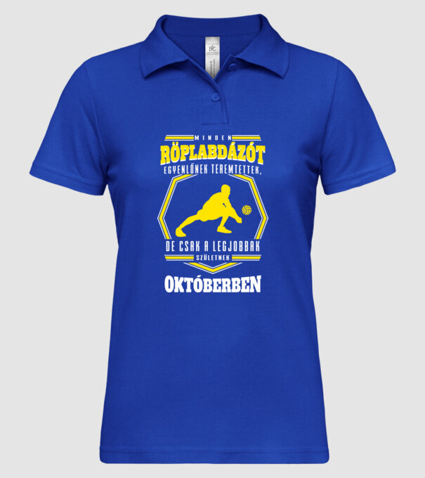  minta királykék pólón