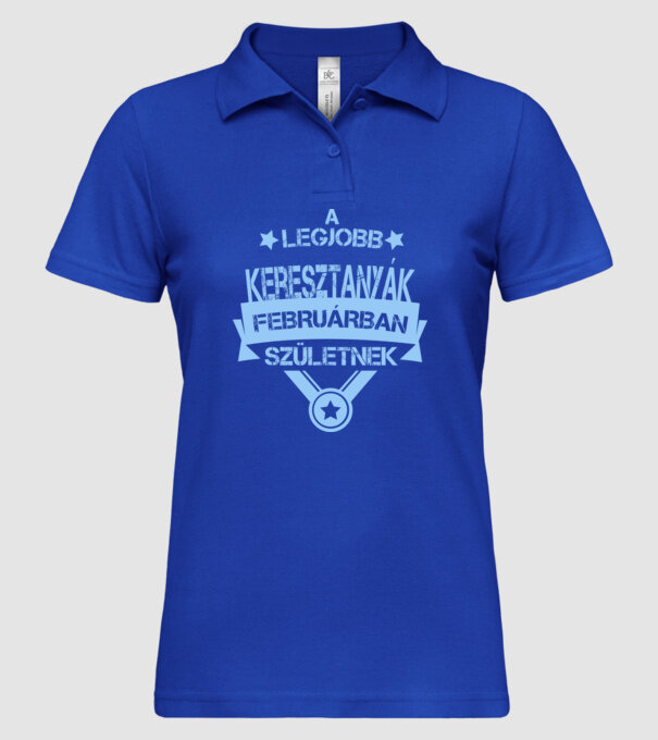  minta királykék pólón