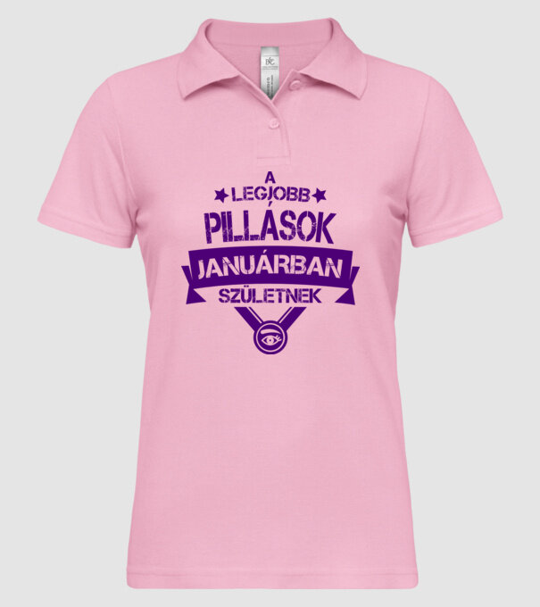  minta világos rózsaszín pólón