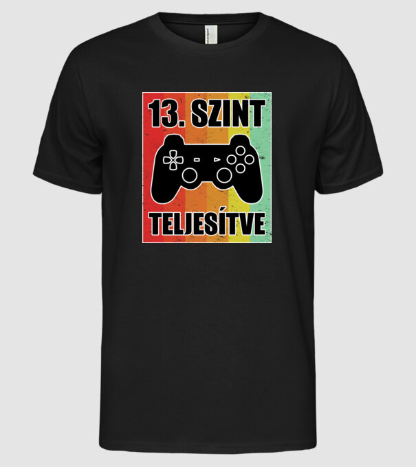  minta fekete pólón