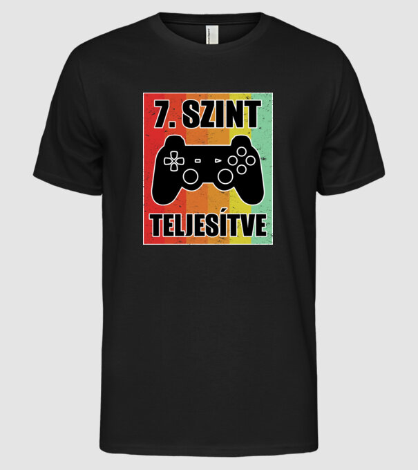  minta fekete pólón