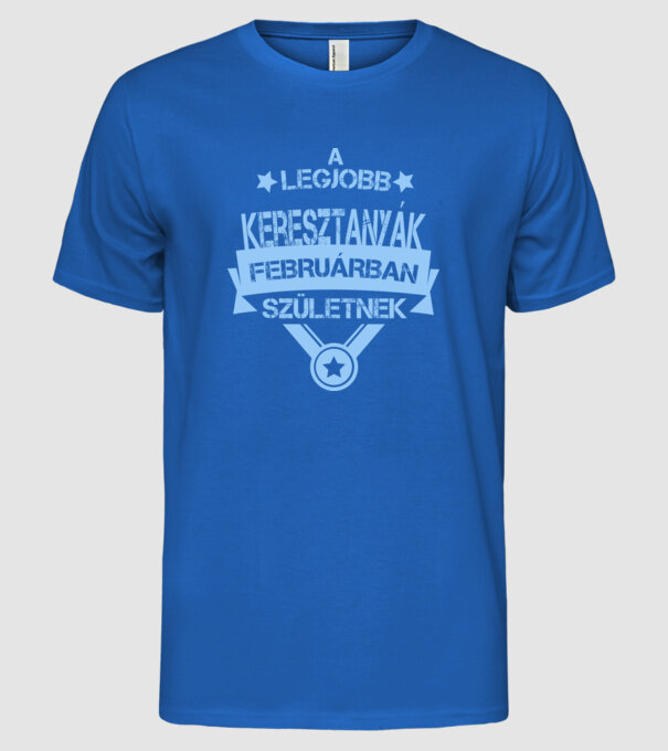  minta királykék pólón