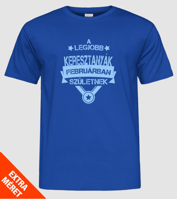  minta királykék pólón