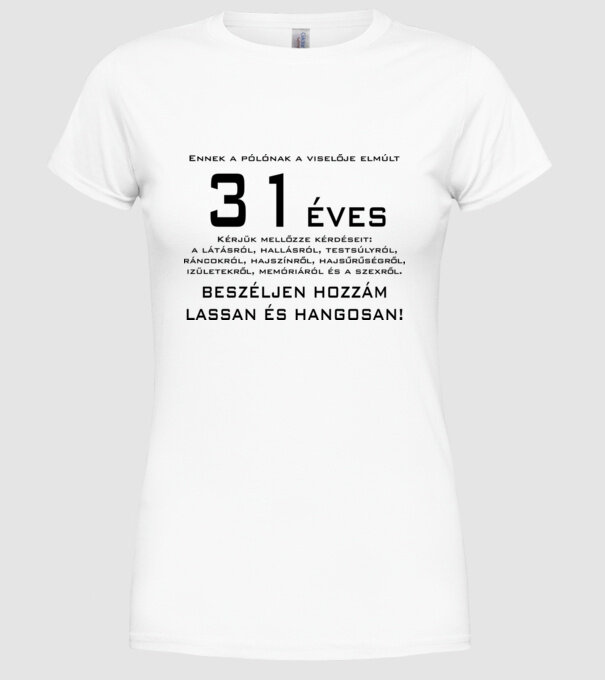  minta fehér pólón