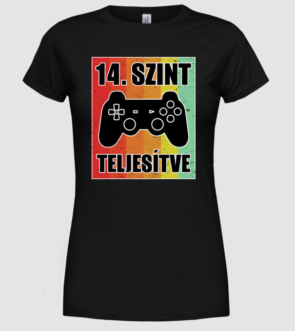  minta fekete pólón
