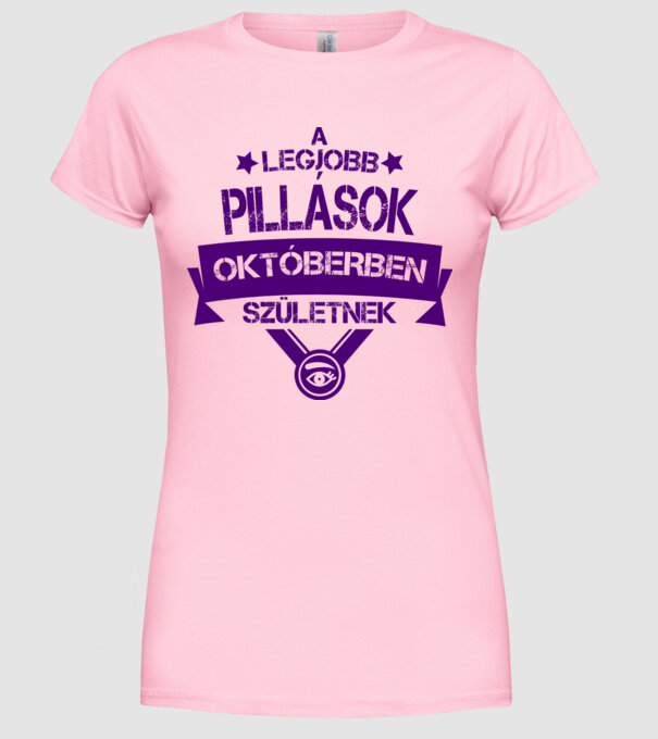  minta világos rózsaszín pólón
